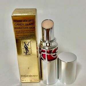 YSL Candy Glaze Lip Gloss Stick 3.2g (02- clear with pink hue)